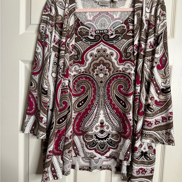 Easywear Cardigan and sleeveless top - set of 2. Petit fit. Fits sizes 16w-18w - Picture 3 of 5